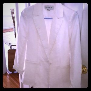 Forever 21 cream blazer NWT